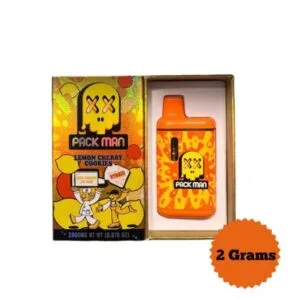 Packman Lemon Cherry Cookies delivers zesty lemon, sweet cherry, and cookie flavors with balanced effects for creativity and relaxation.