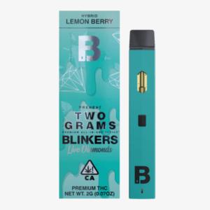 The 2G Blinker Disposable Cart (Lemon Berry) offers vibrant citrus and berry flavors with smooth vapor for a balanced experience.
