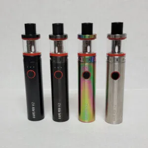 Discover the SMOK Vape Pen V2: sleek design, 1600mAh battery, refillable tank, rich flavors, and smooth, satisfying performance.
