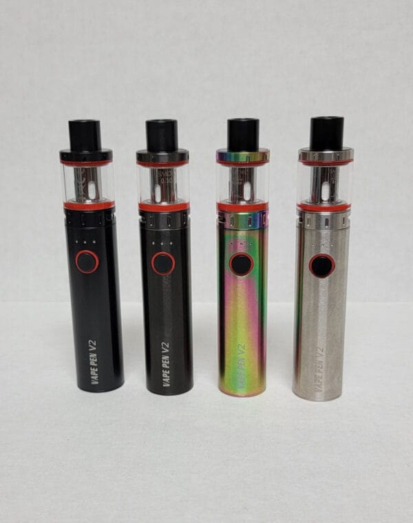 Discover the SMOK Vape Pen V2: sleek design, 1600mAh battery, refillable tank, rich flavors, and smooth, satisfying performance.