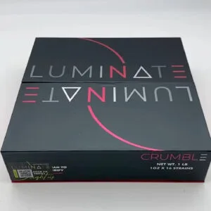 Luminate Crumble offers a potent, flavorful cannabis concentrate with rich terpenes, perfect for dabbing or adding to flower.