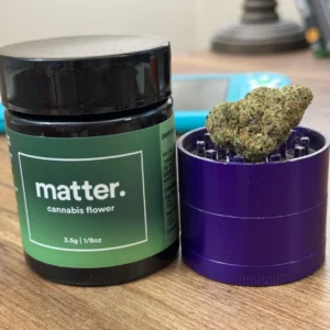 Matter Flower Orange Cookies 28g, a premium hybrid strain with citrusy flavor, and long-lasting freshness for a balanced cannabis experience.