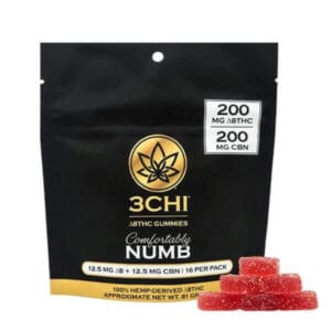 3Chi Comfortably Numb Gummies Delta 8 THC:CBN
