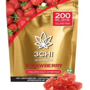 3Chi Delta 9 THC Gummies 200mg, 20ct - Strawberry