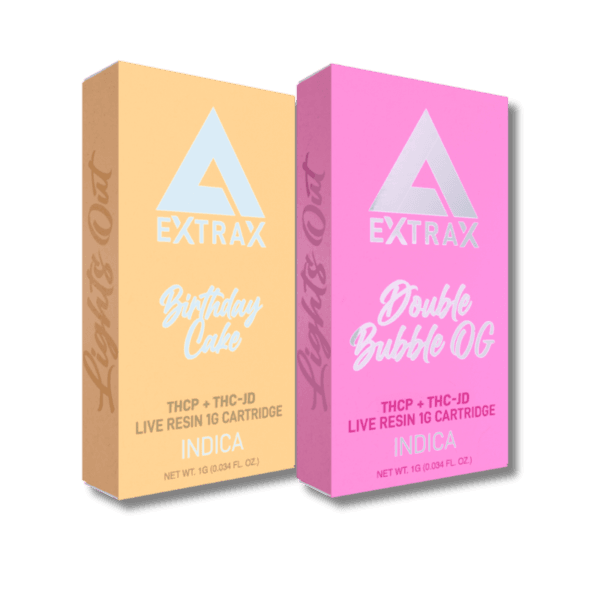 Lights Out THCh + THCjd 1-Gram Cartridges – Delta Extrax