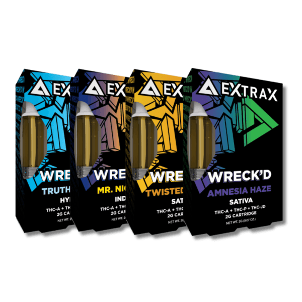 Wreck'd Series THCA + THCP 2G Cartridges – Delta Extrax