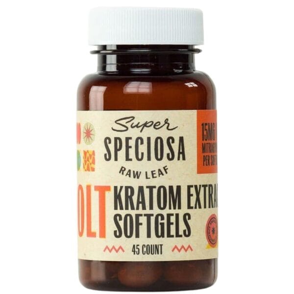 Super Speciosa Jolt Kratom Extract Softgels provide a potent, convenient, and reliable kratom dose in a discreet, easy-to-use form.