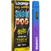 Experience the potent Snow Dog Looper Live Badder disposable vape. A powerful blend of THC-A, HHC & THC-P for a premium, long-lasting effect.